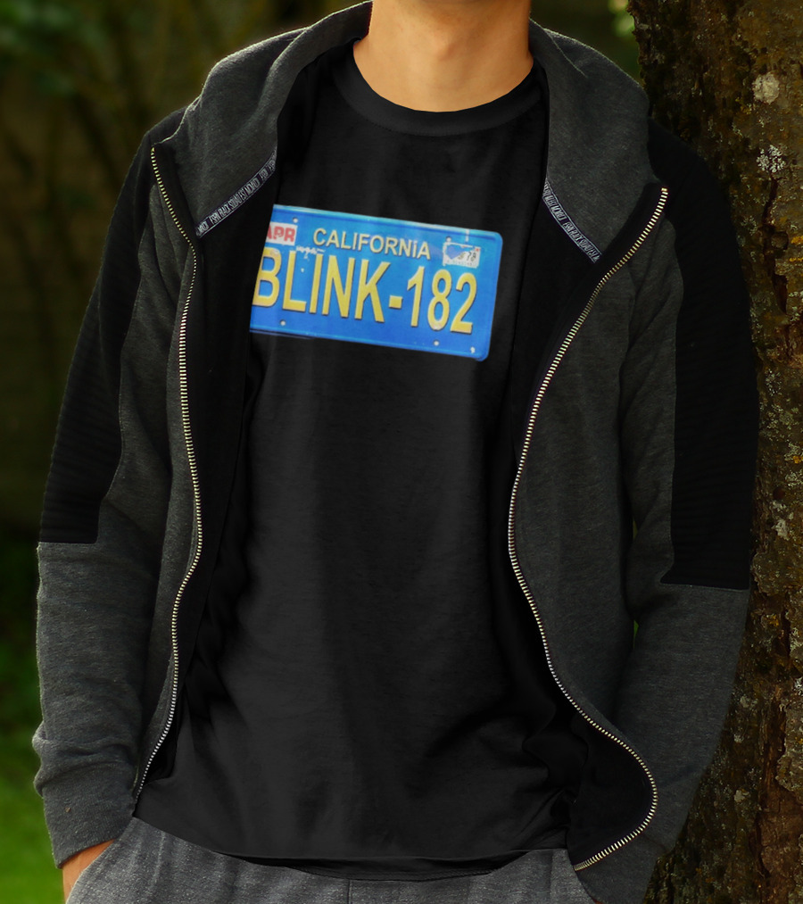 California Blink 182 License Plate APR Expired Tag T-Shirt
