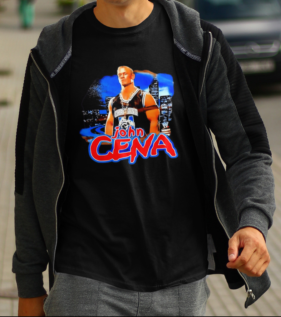 Chain Gang John Cena WWE Skyline City Scene T-Shirt
