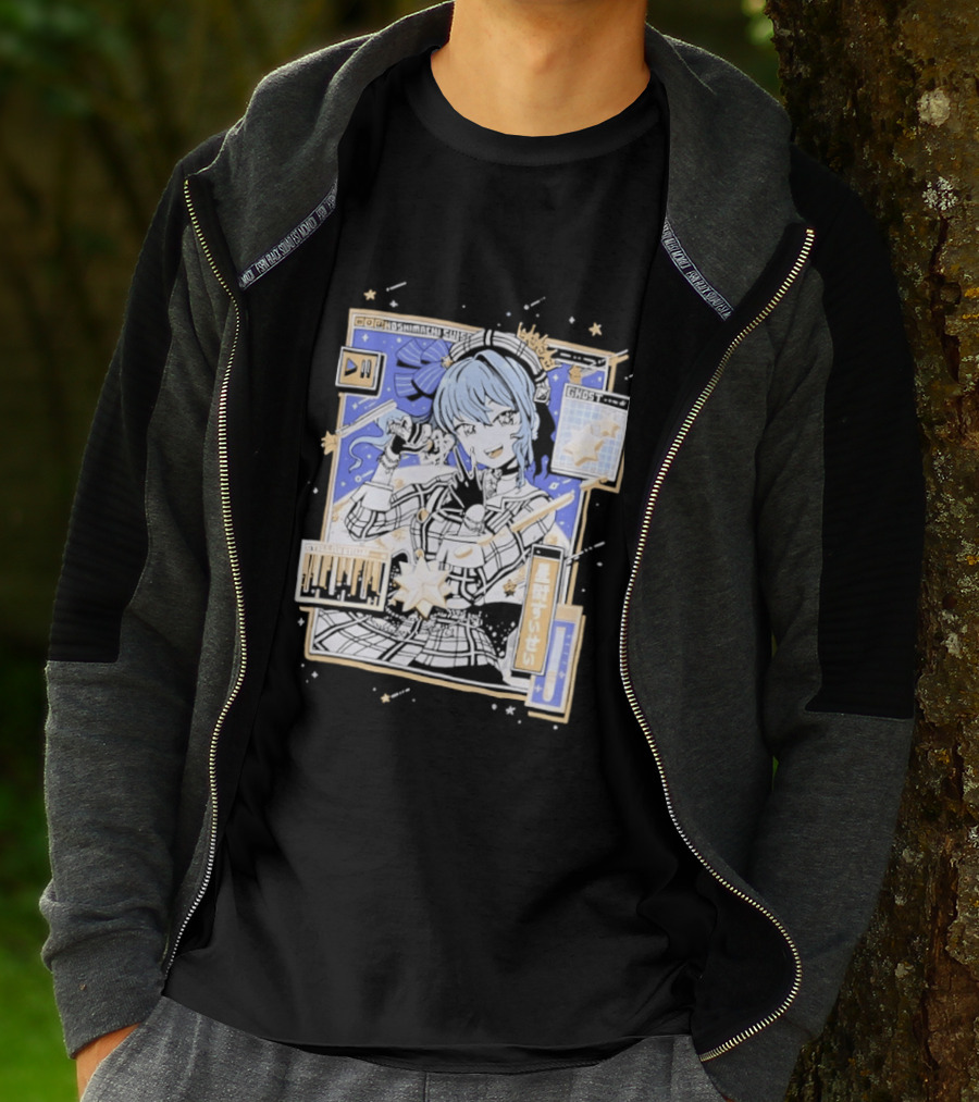 Hoshimachi Suisei GHOST Stellarstill VTuber Idol Celestial Starry Night Aesthetic T-Shirt