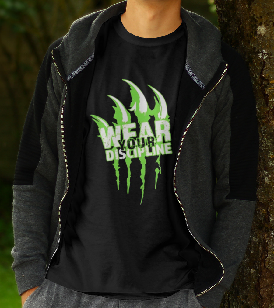 Distressed Green Claw Wear Your Discipline Claw Marks T-Shirt