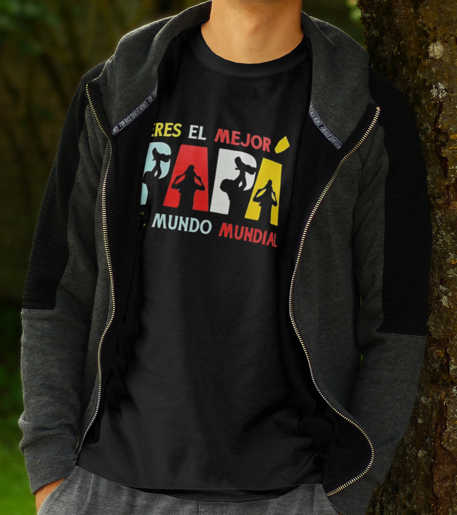 Eres El Mejor Papa Del Mundo Mundial Father's Day Gift Idea T-Shirt