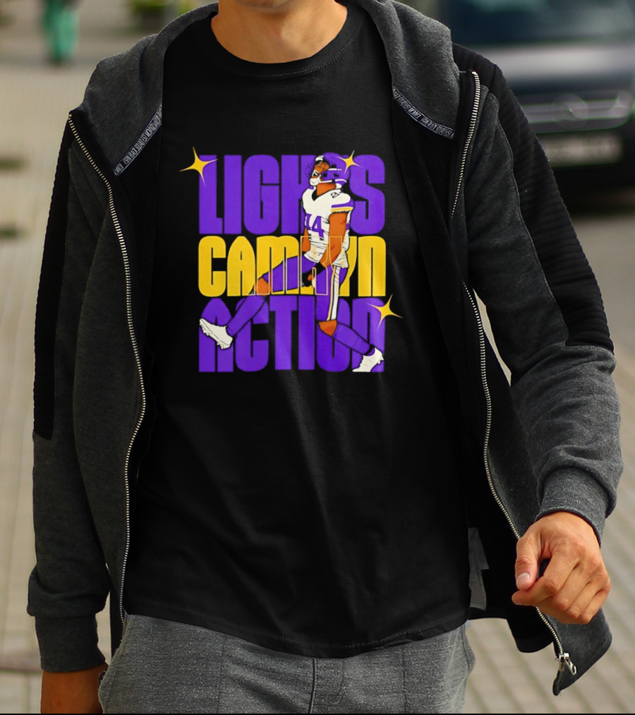 Lights Camryn Action Minnesota Vikings Player 14 T-Shirt