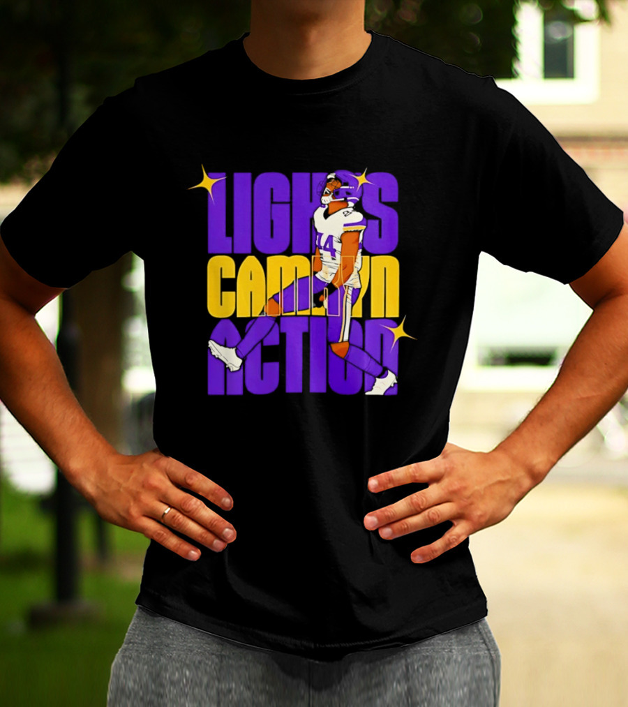 Lights Camryn Action Minnesota Vikings Player 14 T-Shirt