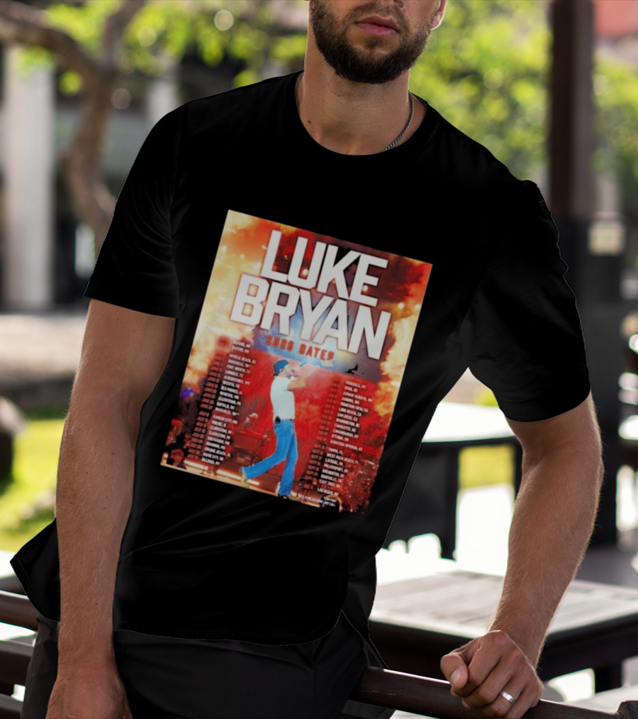 Luke Bryan 2026 Dates Tour Cities Concert Events T-Shirt