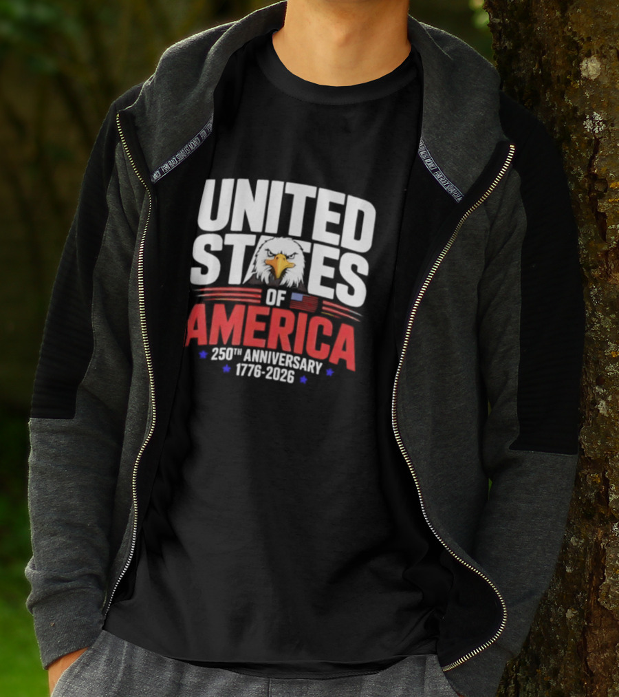 United States Of America 250th Anniversary 1776 2026 Celebration T-Shirt