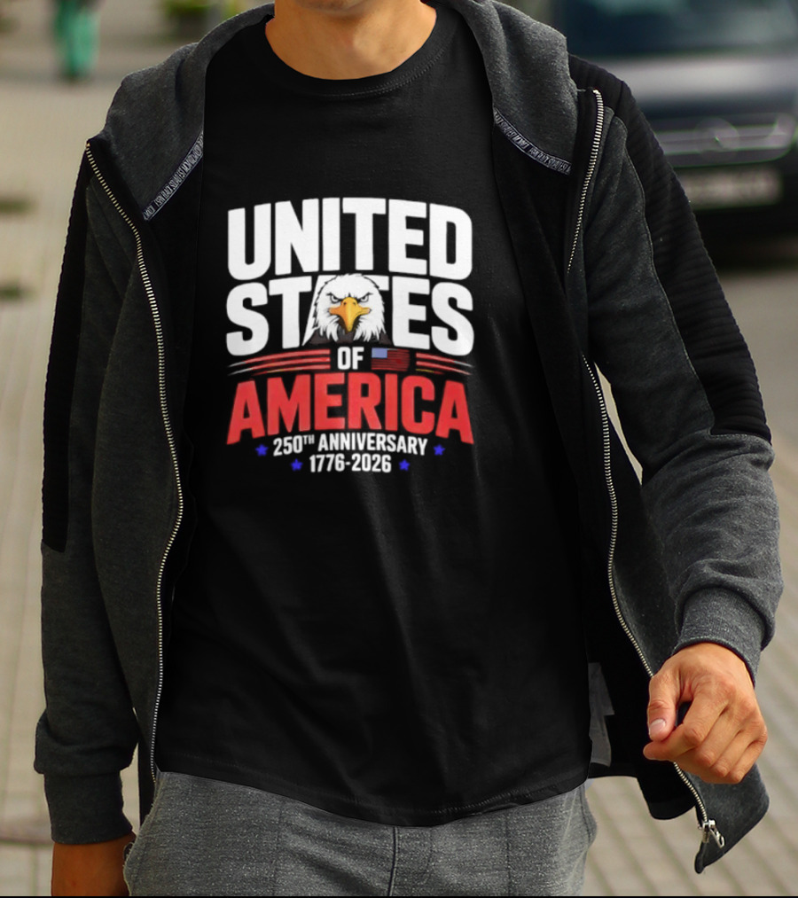 United States Of America 250th Anniversary 1776 2026 Celebration T-Shirt