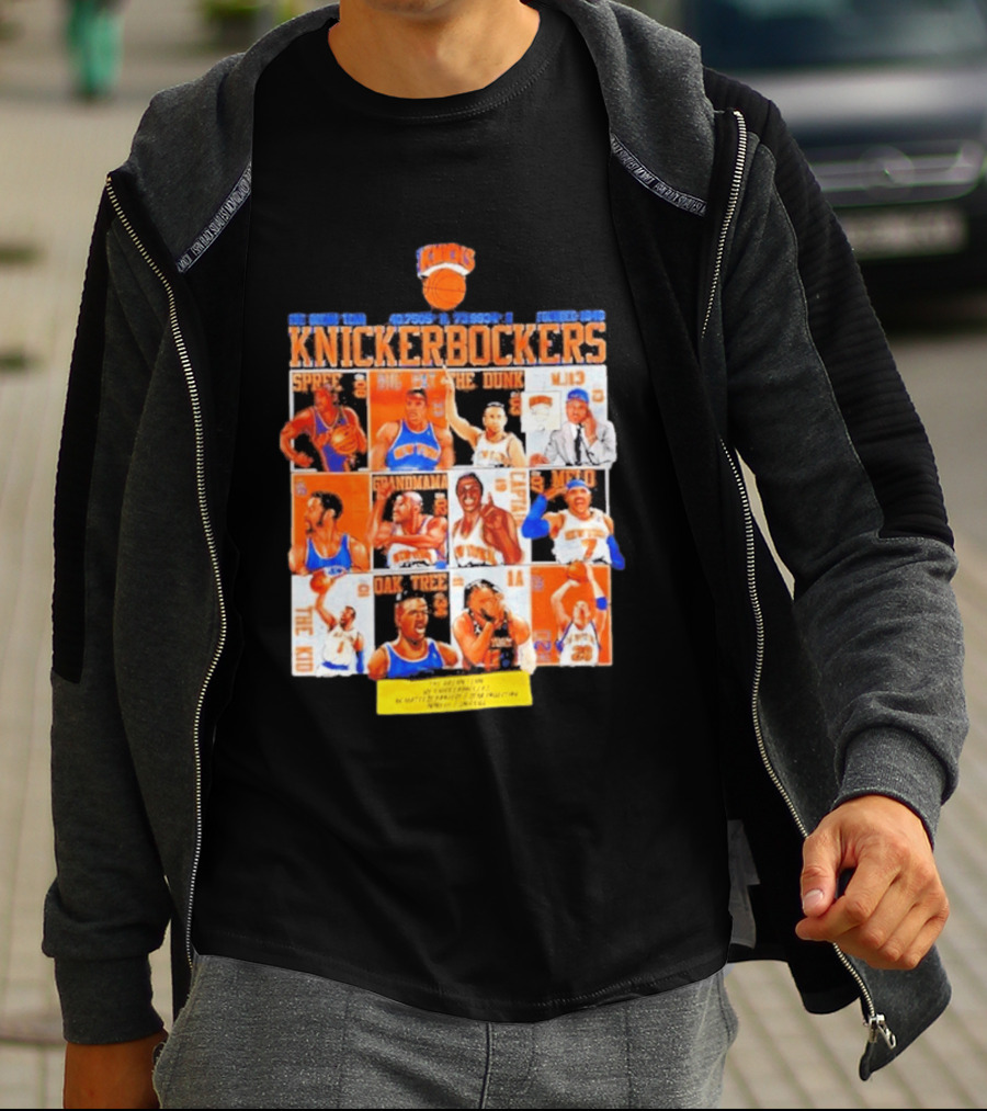 New York Knicks Knickerbockers Basketball Legends Spree Melo Run MSG Series T-Shirt