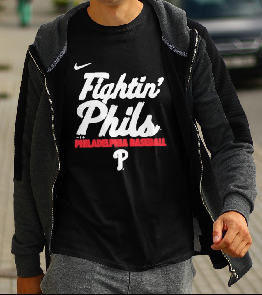 Nike Fightin' Phils Philadelphia Baseball City Connect Handwriting Club T-Shirt