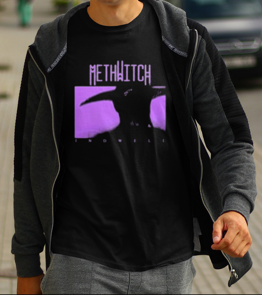 Methwitch Digital Well Records Indwell Mirror T-Shirt