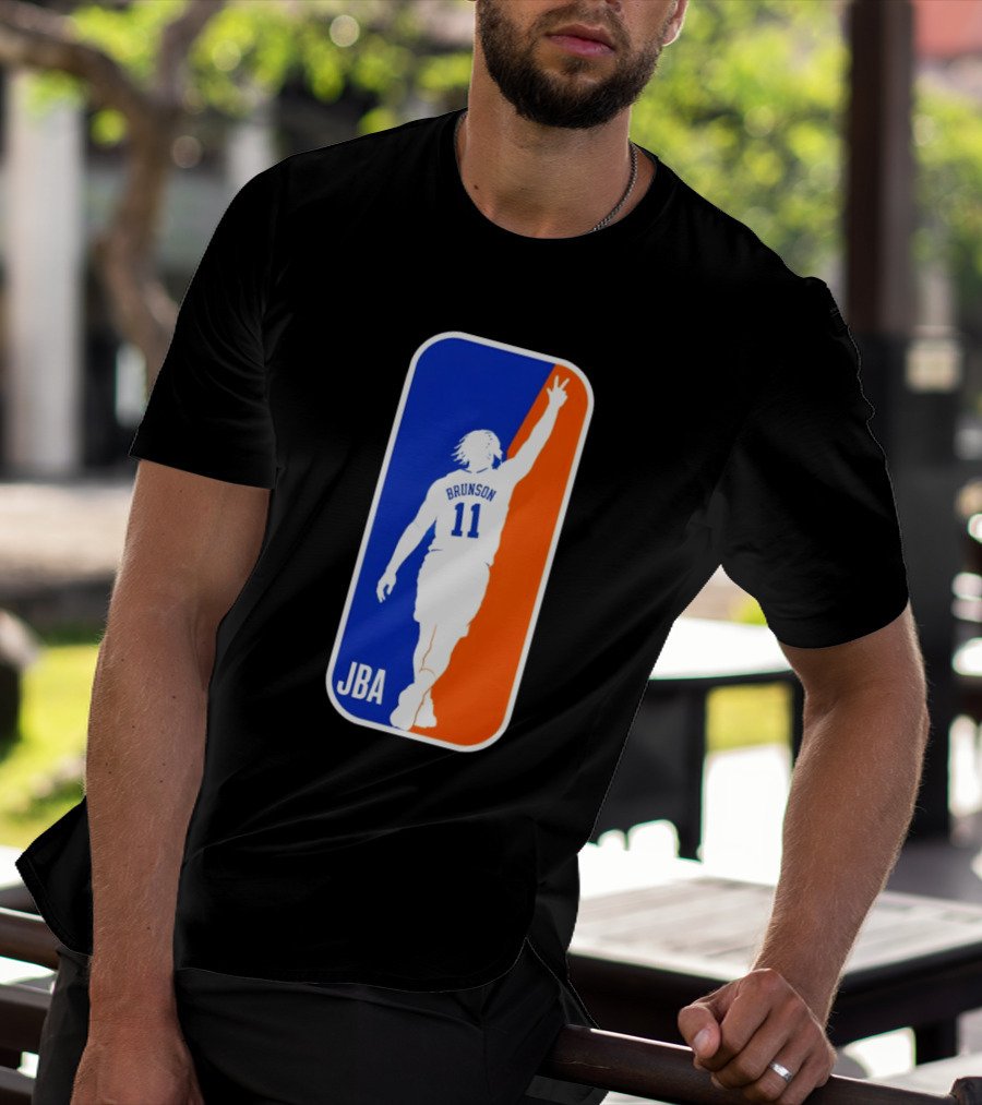 Jalen Brunson 11 JBA Basketball Victory Sign New York T-Shirt