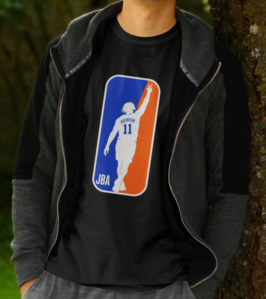 Jalen Brunson 11 JBA Basketball Victory Sign New York T-Shirt