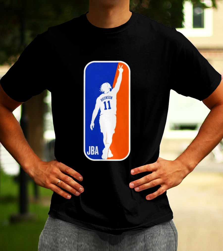 Jalen Brunson 11 JBA Basketball Victory Sign New York T-Shirt