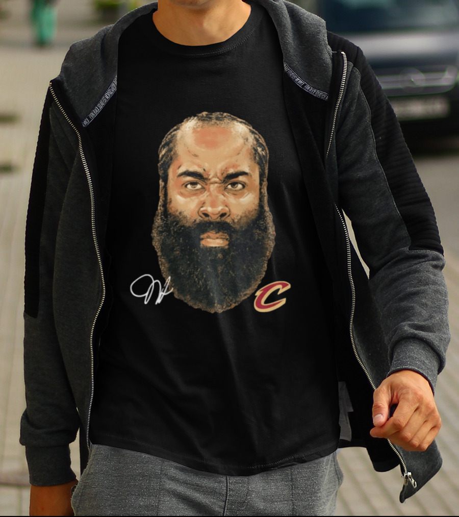 James Harden Cleveland Cavaliers Iconic Beard NBA T-Shirt