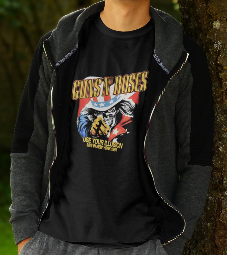 Guns N' Roses Use Your Illusion Live In New York 1991 Uncle Sam T-Shirt