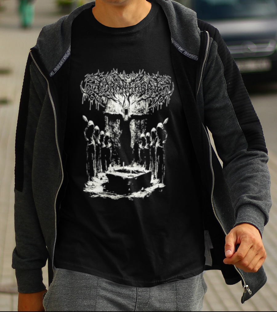 Lorna Shore Suffocate In The Ashen Wake Skeletons And Tree T-Shirt