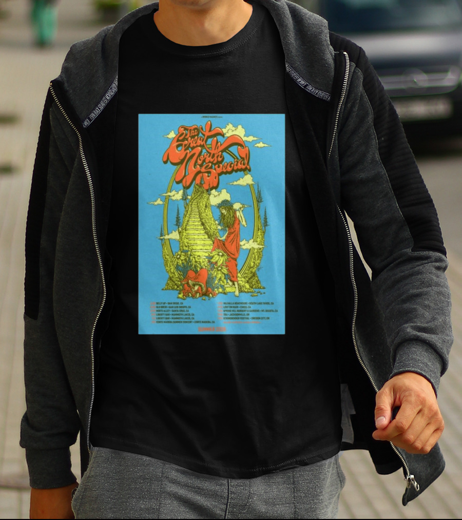 The Great North Special Tour 2026 Uncle John's New Haven Liberty Hall Fillmore West Shrine Auditorium Hollywood Events T-Shirt