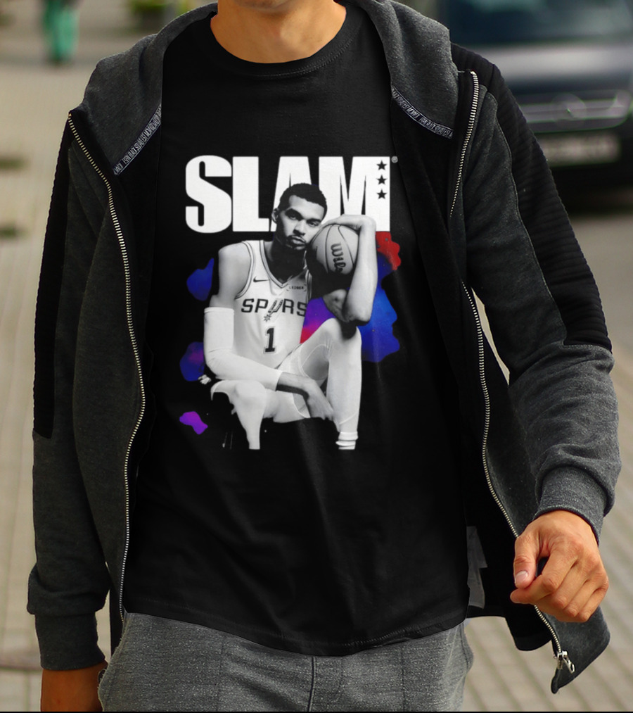 SLAM Victor Wembanyama Spurs Basketball T-Shirt