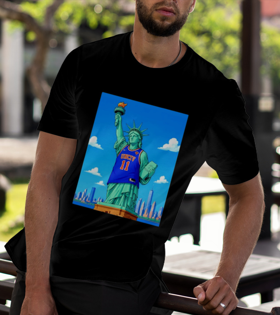 UNCIV 11 Jersey On Statue Of Liberty New York Knicks T-Shirt