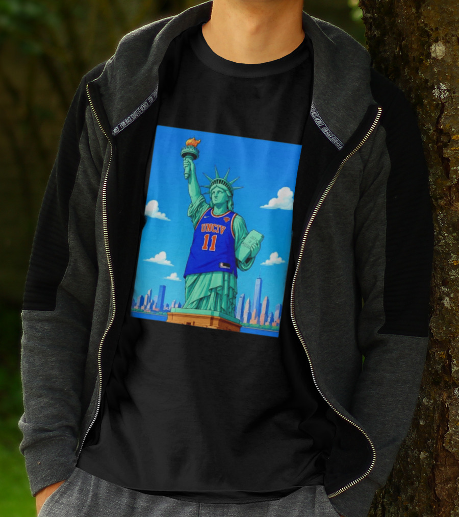 UNCIV 11 Jersey On Statue Of Liberty New York Knicks T-Shirt