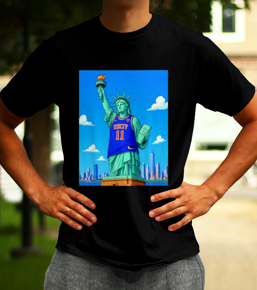 UNCIV 11 Jersey On Statue Of Liberty New York Knicks T-Shirt