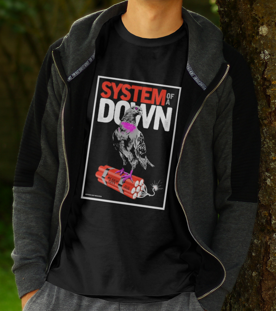 System Of A Down May 27 28 2026 Ciudad De Mexico Pigeon Dynamite T-Shirt