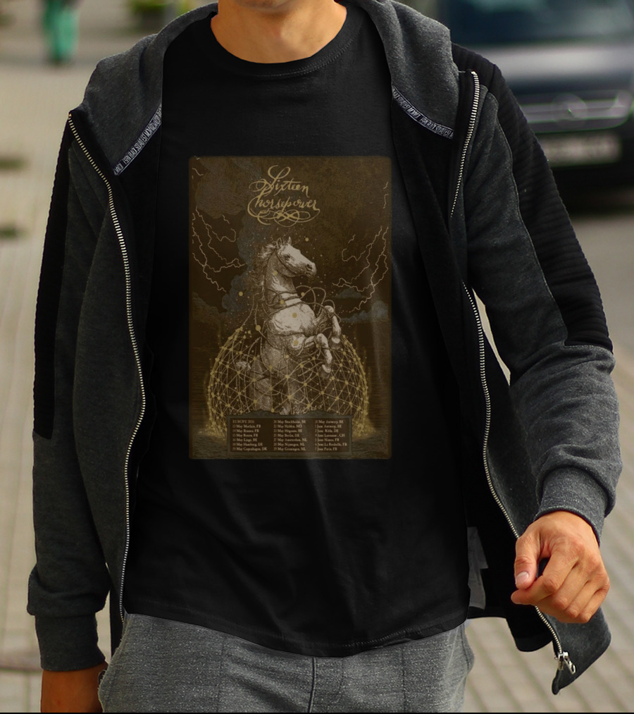 Sixteen Horsepower Euro Tour 2026 Concert Dates T-Shirt