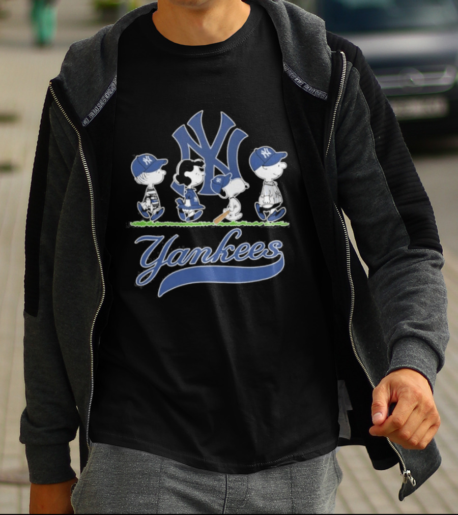 2026 Yankees Peanuts Abbey Road New York MLB T-Shirt