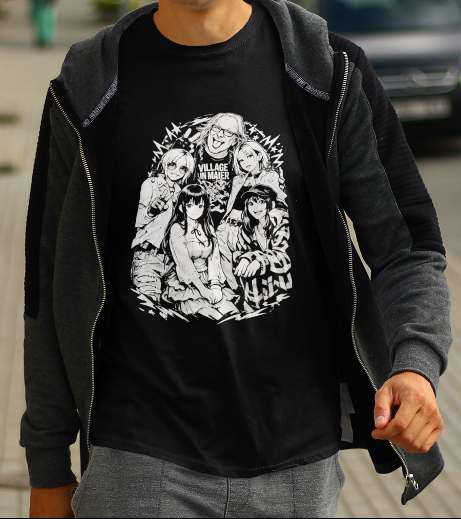 Andrew WK Village Maier Anime Characters T-Shirt