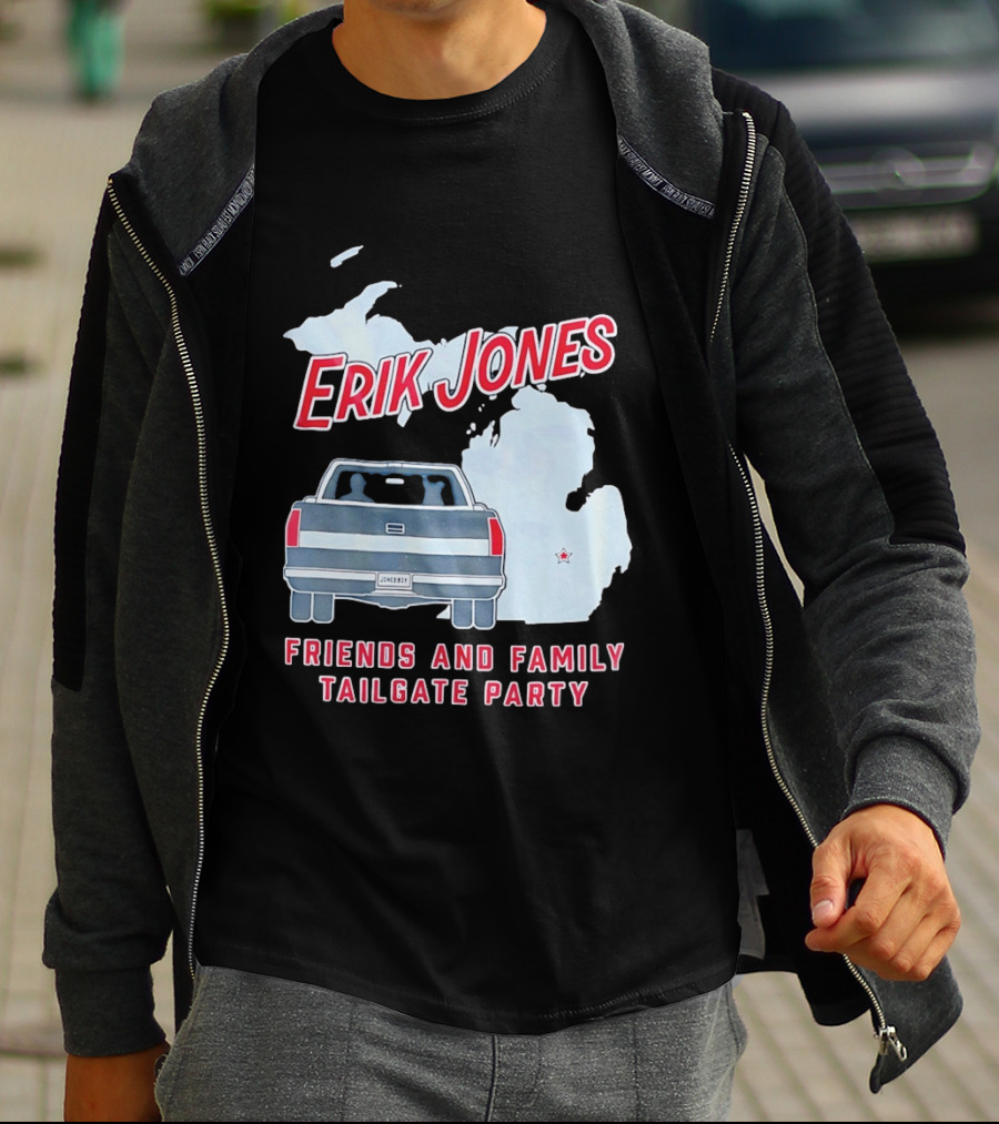 Erik Jones Friends And Family Tailgate Party Jonesboy Legacy Michigan T-Shirt