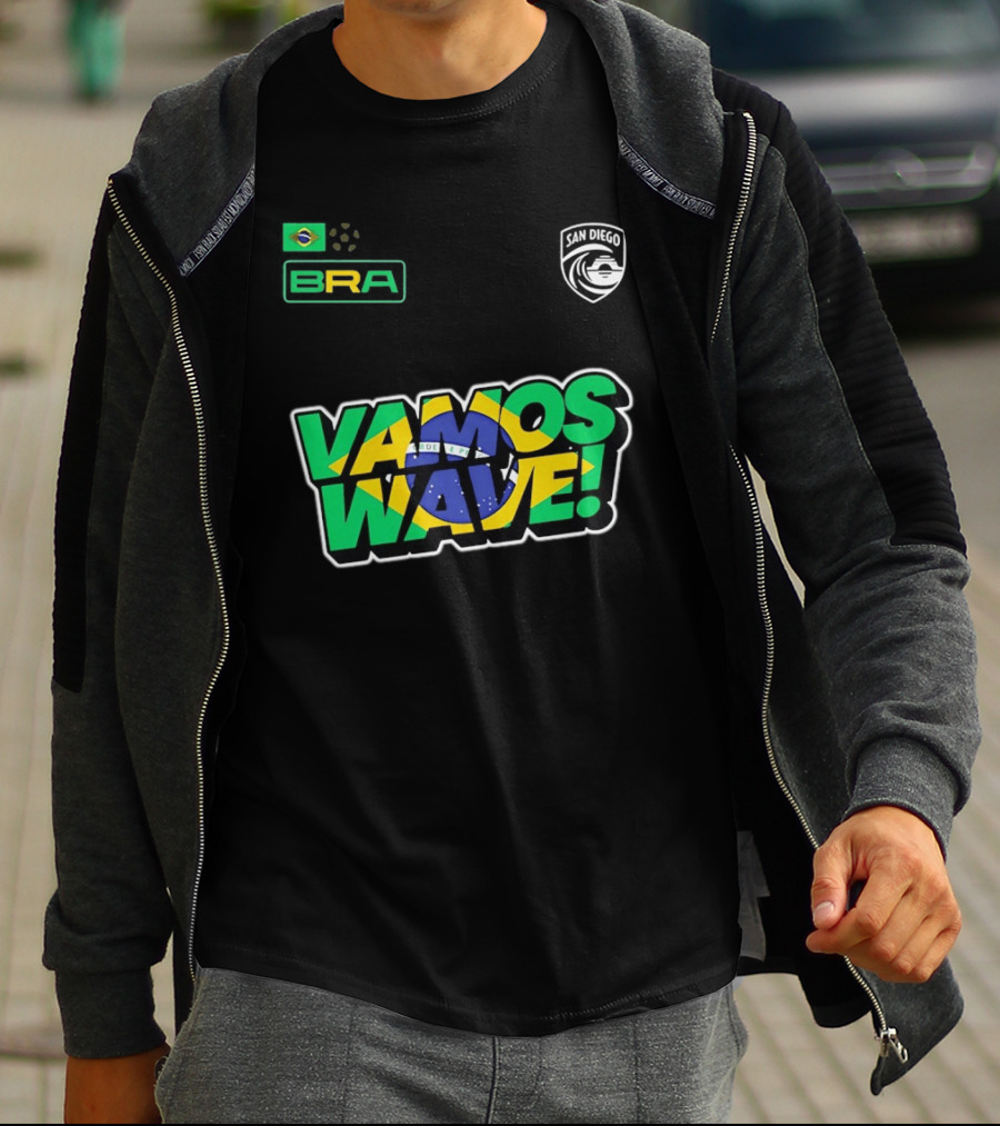Brazil Vamos Wave San Diego Wave FC 2026 T-Shirt