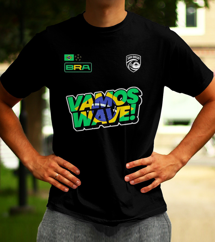 Brazil Vamos Wave San Diego Wave FC 2026 T-Shirt