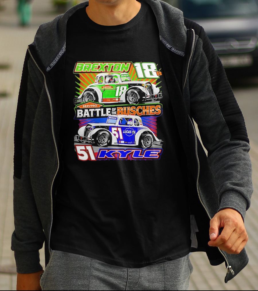Brexton 18B SERVPRO Battle Of The Busches 51 Kyle Lucas Oil T-Shirt