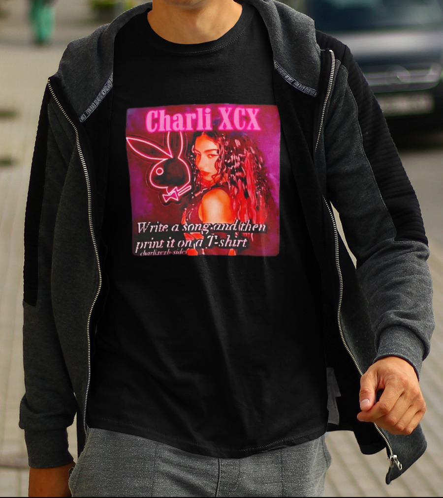 Charli XCX Write A Song And Then Print It On A CharliXCXbySide T-Shirt