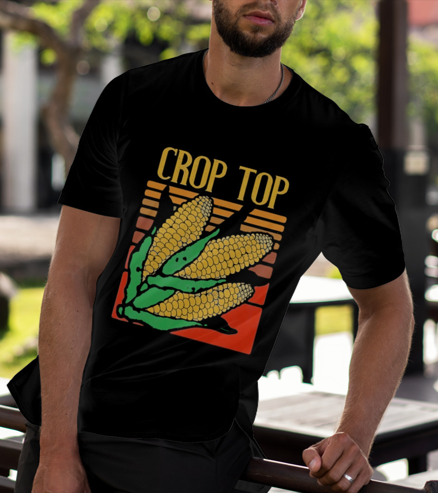 CROP TOP Corn Cobs Maize Sweetcorn Vegetable Agriculture Farm Harvest T-Shirt