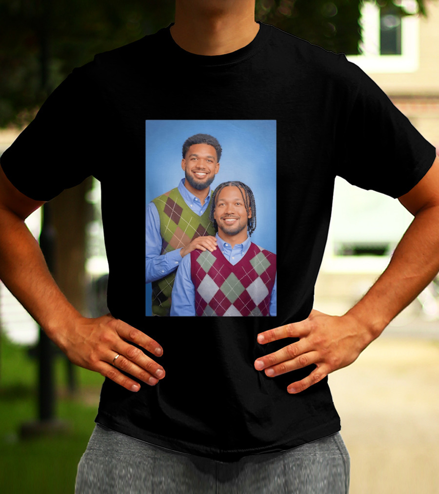 Jalen Brunson Karl Anthony Towns New York Knicks NBA Step Brothers Sweater Photo T-Shirt