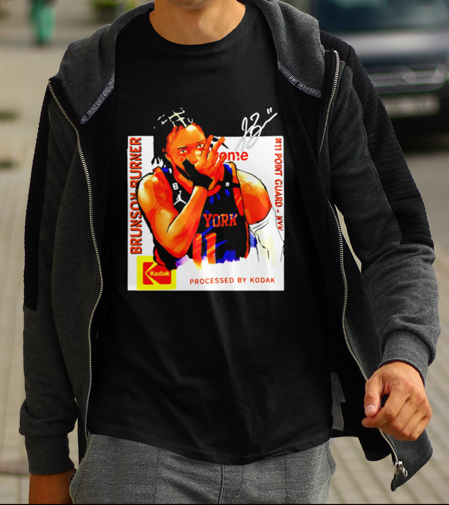 Jalen Brunson Burner New York Kodak #11 Point Guard NYY T-Shirt
