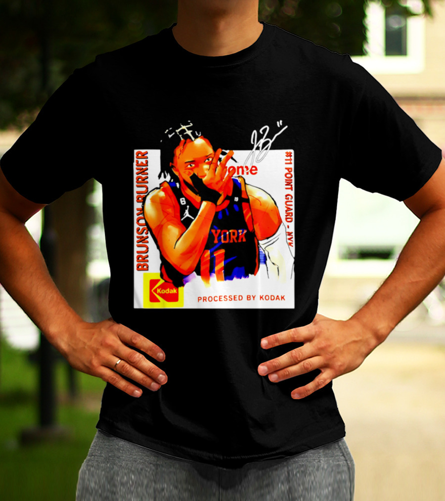 Jalen Brunson Burner New York Kodak #11 Point Guard NYY T-Shirt