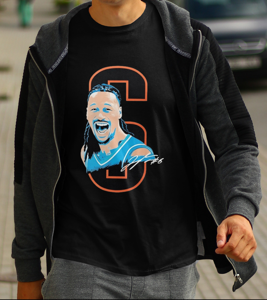 Jaylin Williams Number 6 Oklahoma City Thunder Basketball Signature T-Shirt