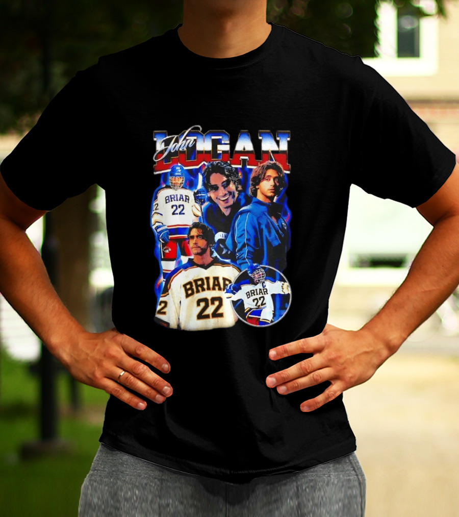 John Logan Briar 22 Hockey Collage T-Shirt