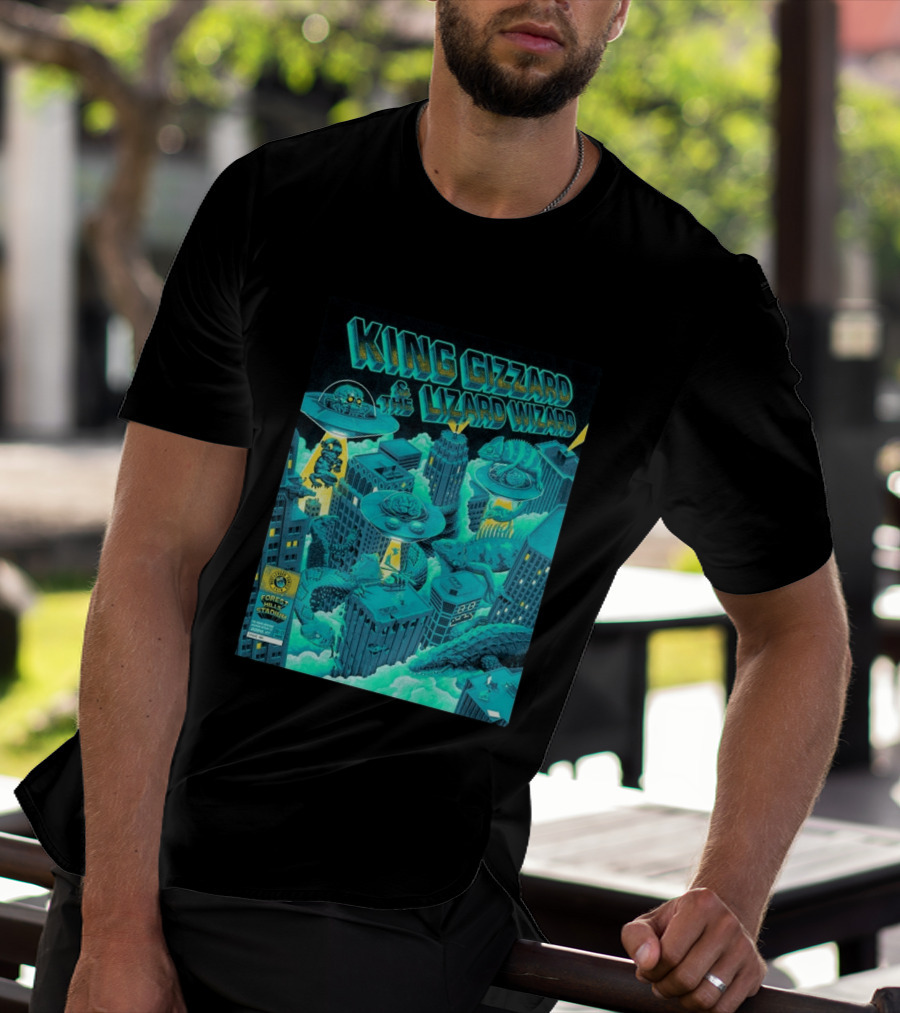 King Gizzard And The Lizard Wizard Forest Hills Stadium New York 2026 Event Reptilians Vs Alienoids August 20 21 T-Shirt