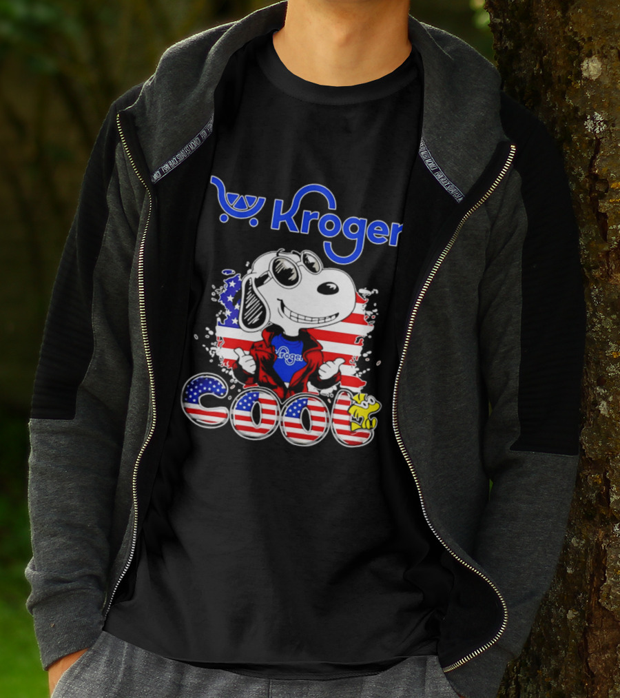 Kroger Snoopy USA Cool 250th Celebration T-Shirt