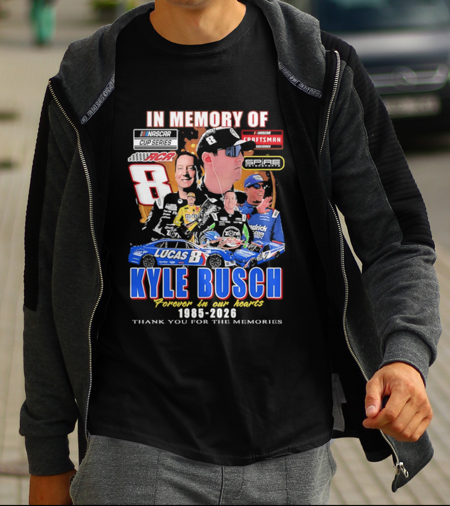 Kyle Busch Craftsman NASCAR Cup Truck Series RCR 8 In Memory 1985 2026 T-Shirt