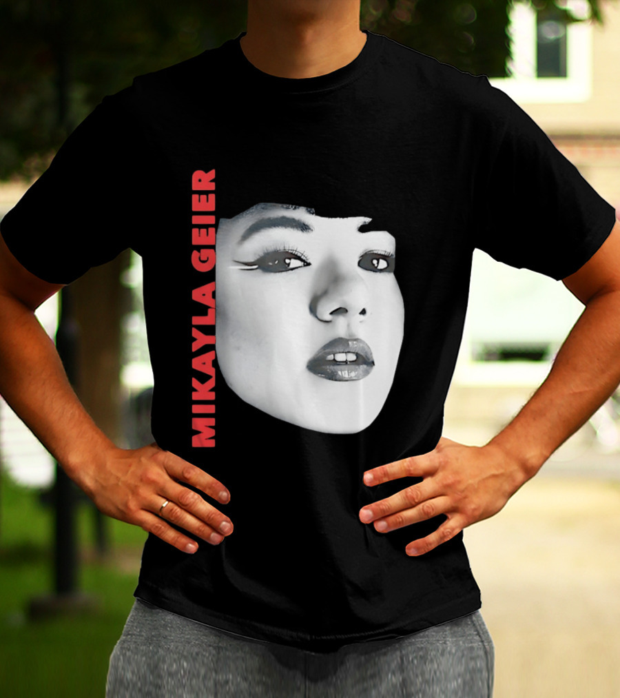 Mikayla Geier UK Tour Bold Monochrome T-Shirt