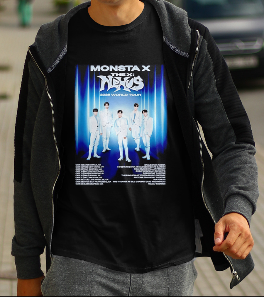 Monsta X The X Nexus 2026 World Tour Dates And Venues T-Shirt