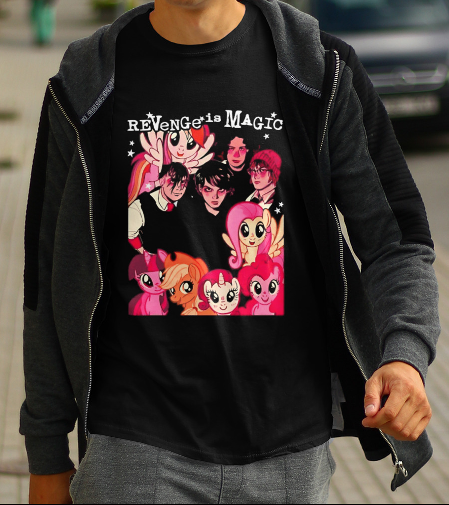 My Chemical Romance My Little Pony Revenge Is Magic Crossover Mashup T-Shirt
