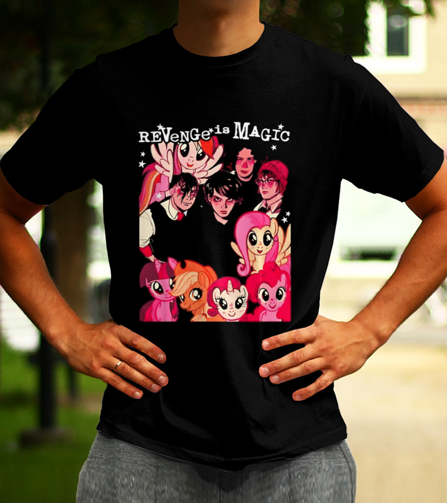 My Chemical Romance My Little Pony Revenge Is Magic Crossover Mashup T-Shirt