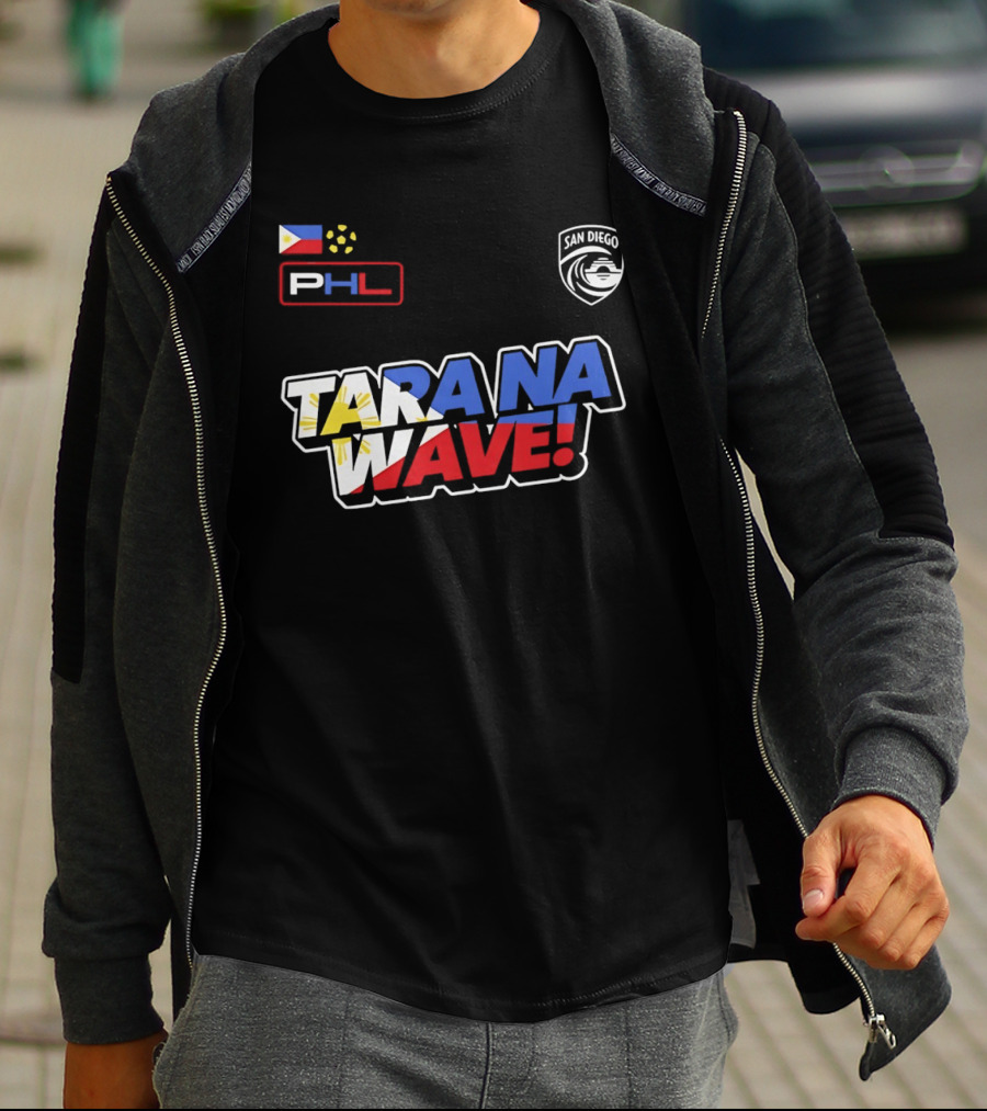 Philippines PHL San Diego Wave FC 2026 Tara Na Wave T-Shirt