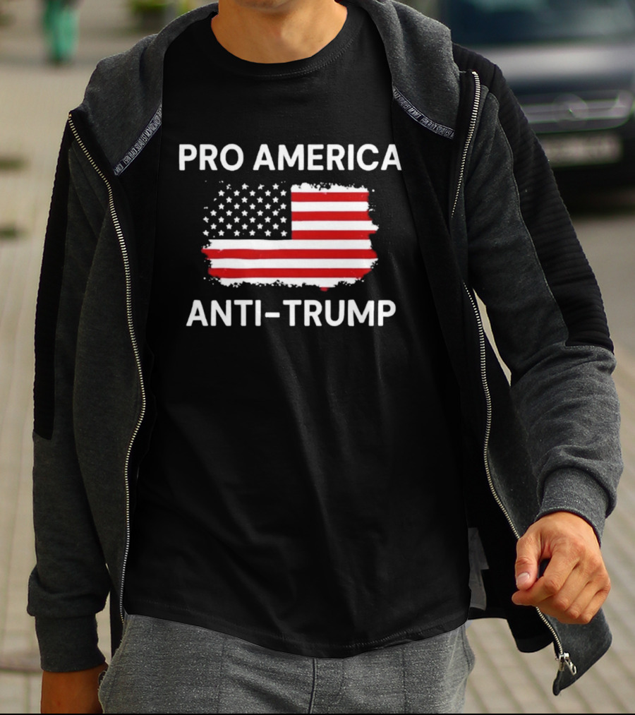 Pro America Anti Trump Flag T-Shirt