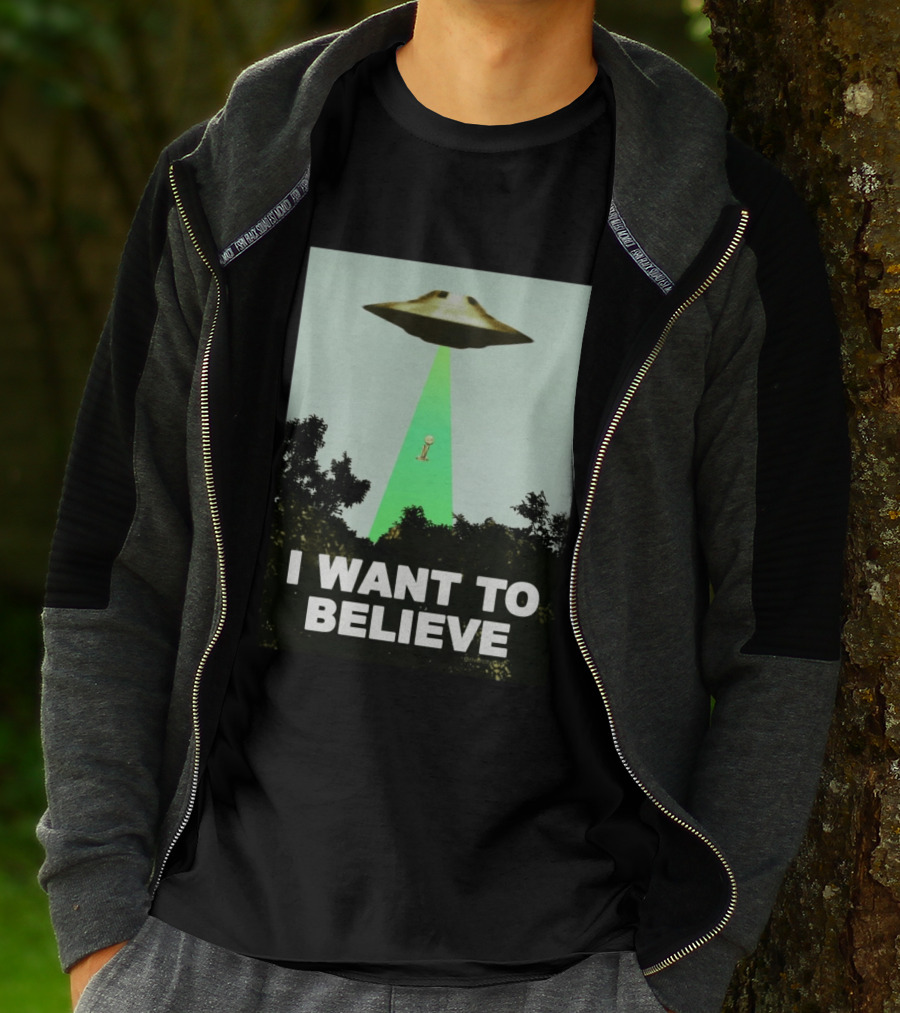Premiun Spurs I Want To Believe UFO Trophy T-Shirt