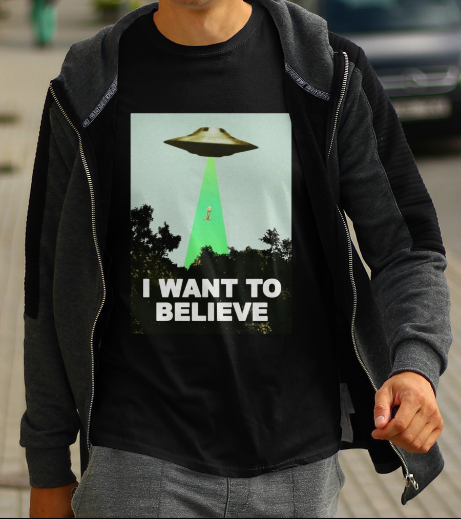 Premiun Spurs I Want To Believe UFO Trophy T-Shirt